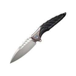 Couteau Rike Knife Thor 7 Lame Acier 154CM Manche G10 Noir Frame Lock RKTHOR7TIG10B