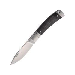 Couteau de Poche Rike Knife KD01 Lame Acier M390 Manche Fibre de Carbone Noire RKKD01BLKCF