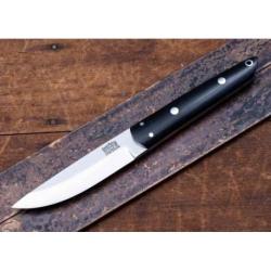 Couteau Bark River Kwaiken Black Manche Micarta Lame Acier S35VN &Eacute;tui Cuir Made USA BA99KWMBC