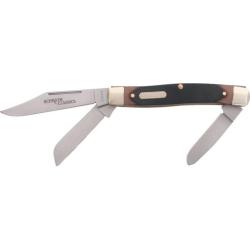 Couteau de Poche Schrade Old Timer Senior Stockman Lames Acier Inox Manche Delrin SCH8OT