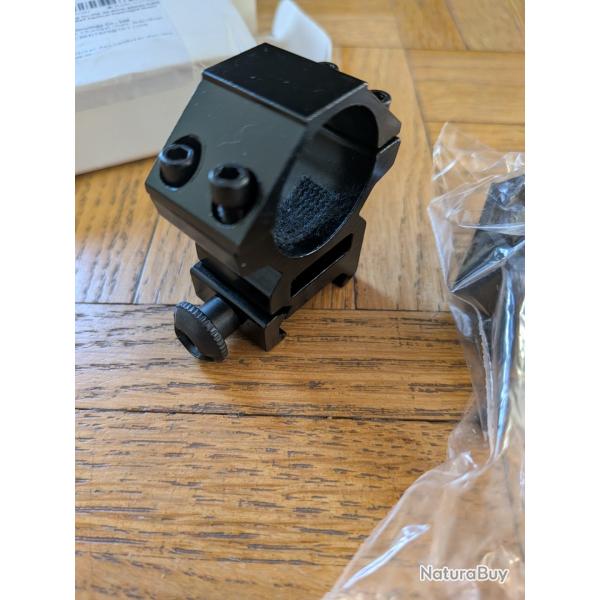Support de montage picatinny 11mm tube de 25,4