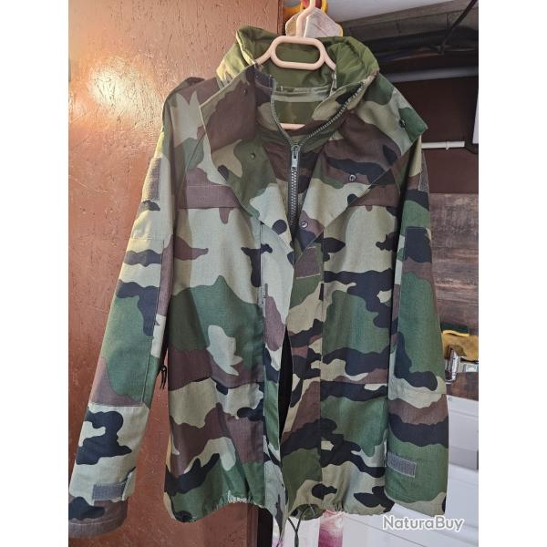 Veste de chasse arm�e fran�aise camouflage et Gore Tex