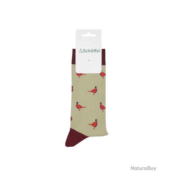 Chaussettes Homme Faisans - Woodland - Schoffel - Olive / Taille unique