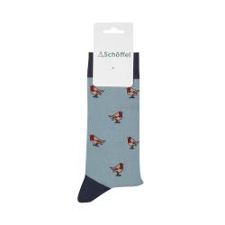 Chaussettes Homme Rouge-gorge - Sterling blue - Schoffel - Bleu / Taille unique
