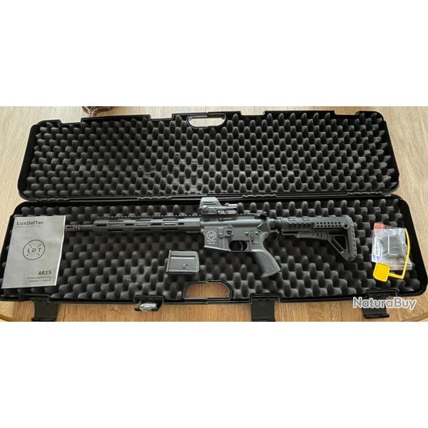 AR15 Pack carabine LDT15 L4S 14.5'' Cal. 223 Rem + point rouge Falke version S + mallette