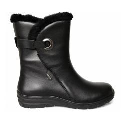 Bottines Fourr&eacute;es Dano Noires pour Femme - Cuir Confortable et Imperm&eacute;able 37