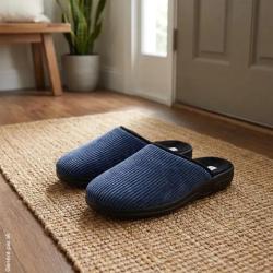 Chaussons Mules Clot Bleus - Made in France 40