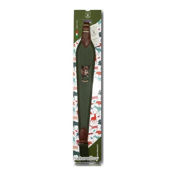 BRETELLE RISERVA CARABINE CORDURA VERT TETE SANGLIER