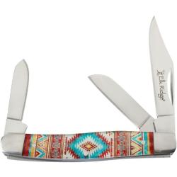 Couteau Elk Ridge Stockman Orange Southwest Lame Acier 3Cr13 Manche Acrylique Slip Joint ER42453OR