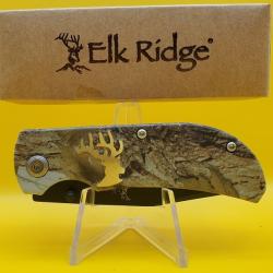 Couteau Pliant Elk Ridge Camo Linerlock Lame Acier 3Cr13 Manche Aluminium camouflage Linerlock ER118