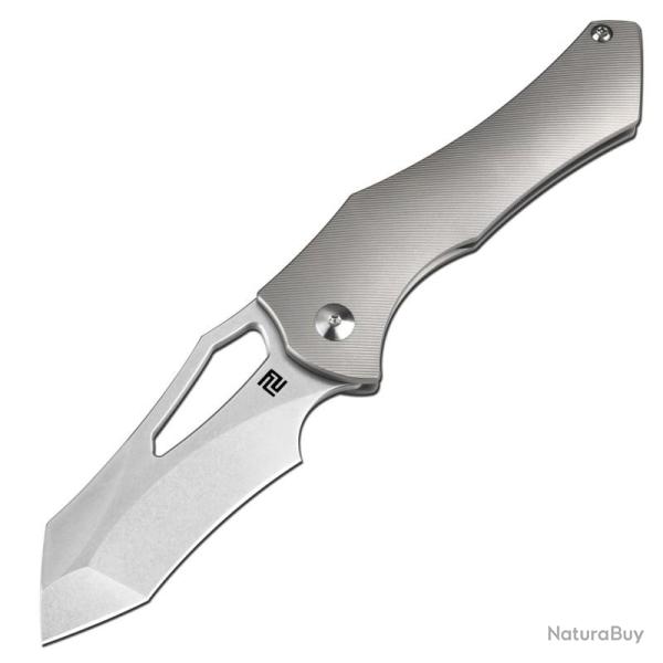 Couteau Pliant Artisan Cutlery Baskin Lame Acier S90V Manche Titane Framelock ATZ1853GGY