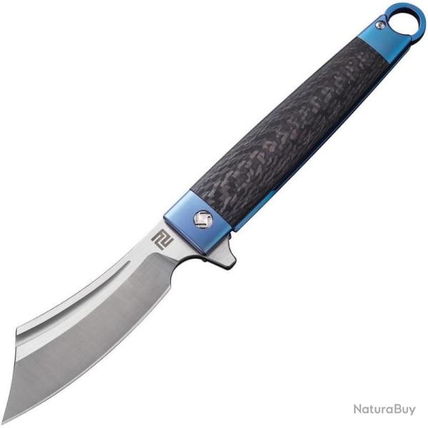 Couteau Pliant Artisan Cutlery Cutlass Blue Lame Acier S35VN Manche Titane Framelock ATZ1830GBUS