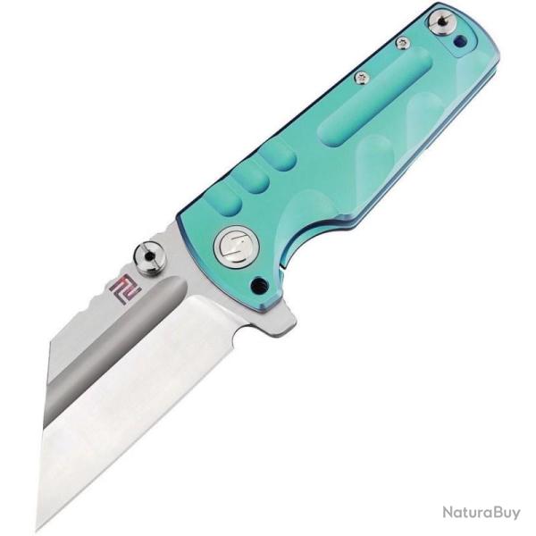 Couteau Pliant Artisan Cutlery Proponent Green Lame Acier S35VN Manche Titane Framelock ATZ1820GGNS
