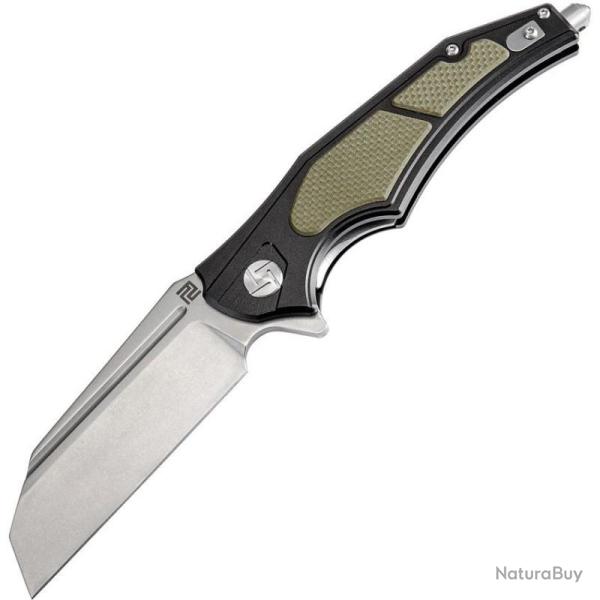 Couteau Pliant Artisan Cutlery Apache Nomad Green Lame Acier D2 Manche G10 Linerlock ATZ1813PBGN