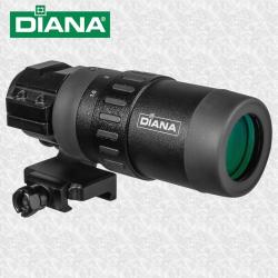 Magnifier DIANA avec zoom r&eacute;glable de 1,5 &agrave; 5&times; pour Red Dot Sight