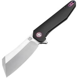 Couteau Pliant Artisan Cutlery Osprey Black Lame Acier M390 Manche Titane Framelock ATZ1803GBKM