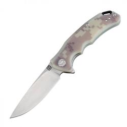 Couteau Pliant Artisan Cutlery Tradition Camo Lame Acier D2 Manche G10 Linerlock ATZ1702PSCGF