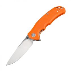Couteau Pliant Artisan Cutlery Tradition Orange Lame Acier D2 Manche G10 Linerlock ATZ1702PBOE