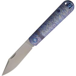 Couteau Pliant Dreamtech Slip Joint Lame Acier VG-10 Manche Titane Flamme DTK4386TF