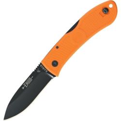 Couteau Ka-Bar Dozier Hunter Lame Acier AUS-8 Manche Zytel Orange Lockback Taiwan KA4062BO