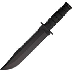 Couteau Ka-Bar Big Brother Fighting Utility Lame Acier 1095 Manche Kraton &Eacute;tui Cuir Made USA KA2211