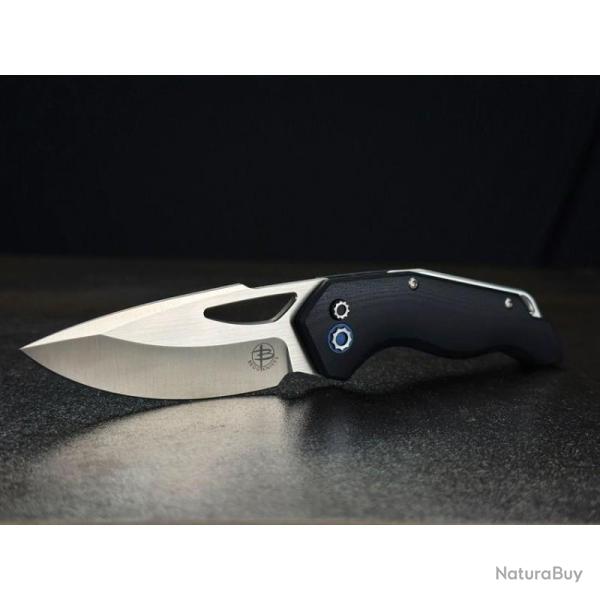 Couteau Begg Knives Galaxy Lame Acier VG-10 Manche G10 Noir Button Lock BG058