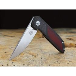 Couteau Begg Knives Diamici Lame Acier VG-10 Manche Inox/G10 Noir Bois Linerlock BG055