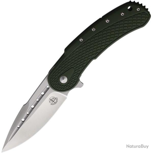 Couteau Begg Knives Bodega Spear Point Lame Acier D2 Manche G10 OD/Inox Framelock BG012