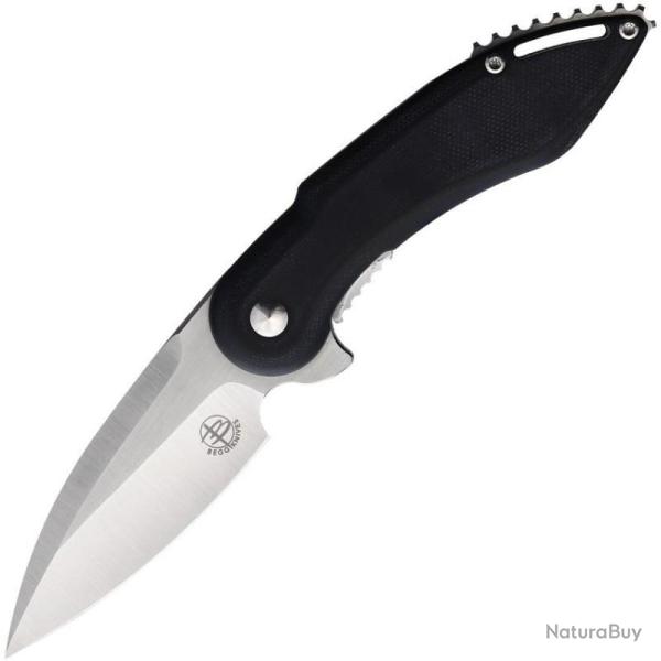 Couteau Begg Knives Mini Glimpse Lame Acier D2 Manche G10 Noir Linerlock BG002