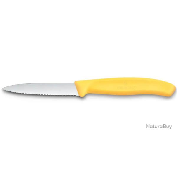 Victorinox Swiss Classic 6.7638.C1 - Couteau d'office dent� lame 8 cm - manche Jaune