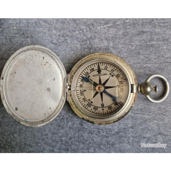 Boussole de gousset US WW2 - Wittnauer - M�canique impeccable & fluide - 100% Jus