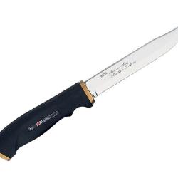 Dague de chasse Marttiini lame 13cm inox manche caoutchouc + etui cuir