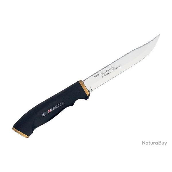Dague de chasse Marttiini lame 13cm inox manche caoutchouc + etui cuir