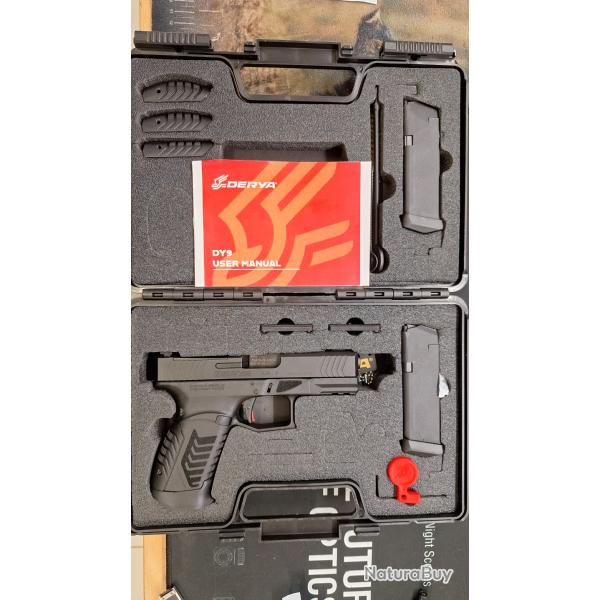 Pistolet DERYA DY9 Optic Ready calibre 9x19mm