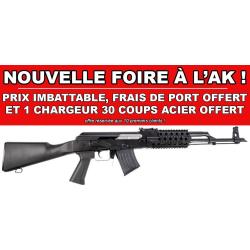 FOIRE AK - CARABINE WBP AK JACK SYNTHETIQUE TACTICAL CAL.7.62x39 + 1 CHARGEUR 30 COUPS OFFERT