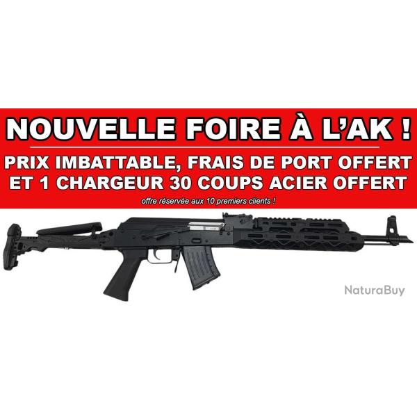 FOIRE AK - NOUVEAU ! WBP AK JACK KRUK EDITION UKRAINE CAL.7.62x39 + 1 CHARGEUR 30 COUPS OFFERT !