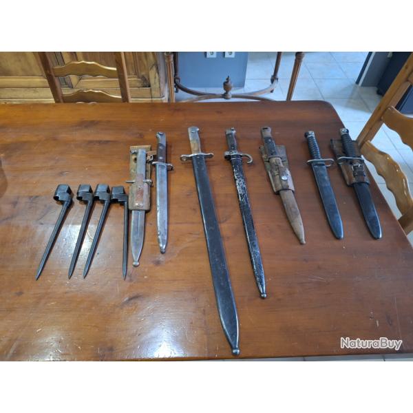 Lot baillonnettes