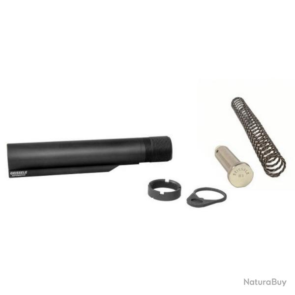 BUFFER MIL-SPEC TUBE ASSEMBLY AVEC SUPER 42 BUFFER SPRING ET BUFFER H3 - GEISSELE