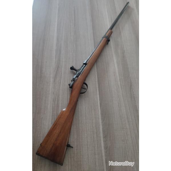 Fusil gras mod�le 1874 de 1879 non M80 transform� chasse en calibre 20 reconditionn� Manufrance