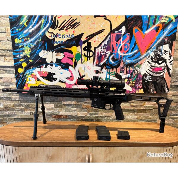 TROY SPR cat C +lunette 1-6x24+monopod+bipied M-lock+lampe eclairante laser+3 chargeurs