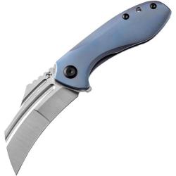 Couteau Pliant Kansept KTC3 Lame Acier CPM S35VN Manche Titane Bleu Liner Lock K1031A3