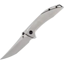 Couteau Pliant Kansept Baku Lame Acier CPM S35VN Manche Titane Gris Liner Lock K1056A3