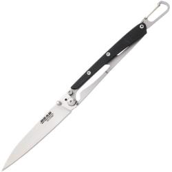 Couteau Bear Edge Minimal Framelock G10 Large Lame Acier 440 Manche Plaquette G10 noir face BC61527