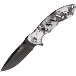 Couteau Bear Edge Brisk Framelock True Timber White Viper A/O Lame Acier 440 Manche Acier i BC61546