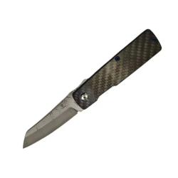 Couteau Tenable Higonokami Linerlock Lame Damas Manche Fibre Carbone B2135A3