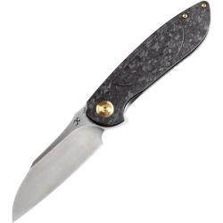 Couteau Pliant Kansept Prometheus Lame Acier CPM S35VN Manche Fibre Carbone Twill Frame Lock K1040A1
