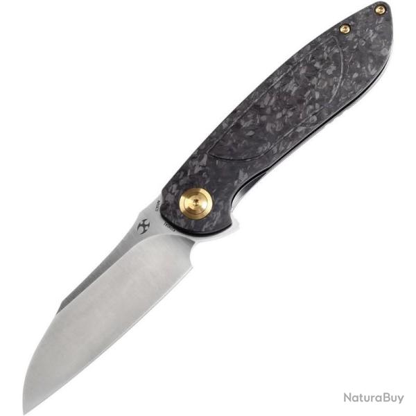 Couteau Pliant Kansept Prometheus Lame Acier CPM S35VN Manche Fibre Carbone Twill Frame Lock K1040A1
