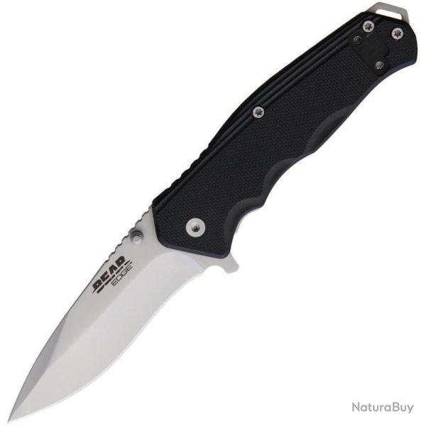 Couteau de Poche Bear Edge Sideliner Lame Acier Inox Manche G10 Made In USA BC61124B