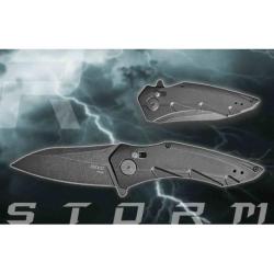 Couteau Revo Storm Crossbar Lock Black VG-10 Blade G10 Handle Clip REVSTMDPBK