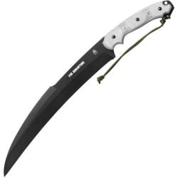 Couteau TOPS X16 Ginunting Lame Acier 1095HC Manche Micarta Noir Etui Kydex Made in USA TPX16G01